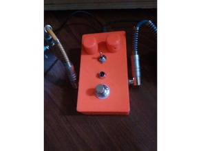 guitar pedal de gabinete a música analógico distorsion diy caixa eletrônico oi 3d print model - Mito3D