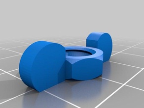 75mm 4mm 2step wingnut parts customized 3d print model - Mito3D