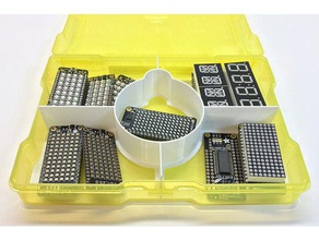 dividers 4x6 photocraft keeper organization storage box 3d print model - Mito3D