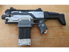 nerf fn scar stock toy game accessories stryfe 3d print model - Mito3D