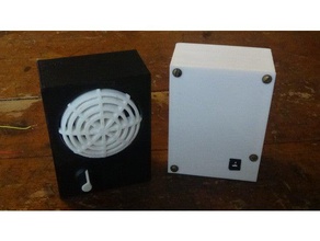 powered speaker kit electronics enclosure hamradio ham radio madewithtinkercad 3d print model - Mito3D