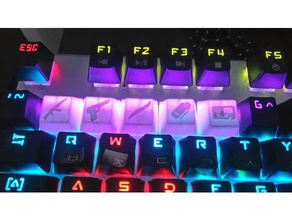 csgo keycaps mechanical keyboards computer 3d print model - Mito3D
