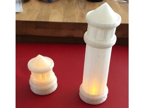 modular tealight-lighthouse other tea light tealightholder 3d print model - Mito3D