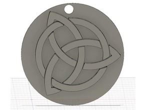 triquetra-Anhänger Kunst tools - Anhänger triquetra- 3d print model - Mito3D