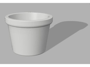 tiny plant pot decor scaleable small 3d print model - Mito3D