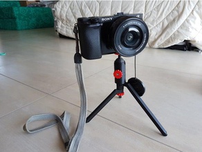 faible encombrement ultra léger trépied de la caméra joint à rotule pour appareil photo openscad 3d print model - Mito3D