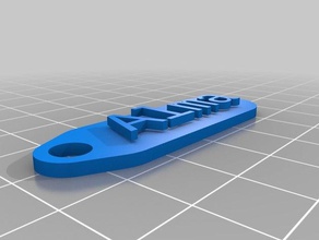 llavero alma organización personalizado 3d print model - Mito3D