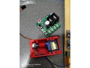 potentiometer control servo motor electronics holder sg90 3d print model - Mito3D
