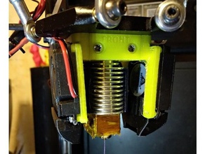 efector anycubic kossel v6 con doble ventilador 3d de la impresora partes delta e3dv6 e3d 3d print model - Mito3D
