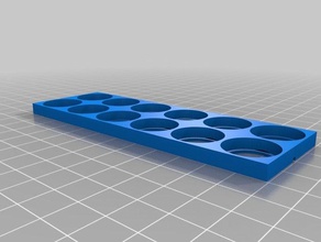 2x6 18650 tray parts 3d print model - Mito3D