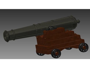 naval cannon black pearl Modelle Karibik Piraten Schiff 3d print model - Mito3D