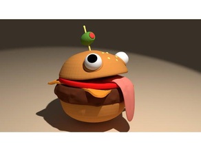 durr burger fortnite video games season 3d print model - Mito3D