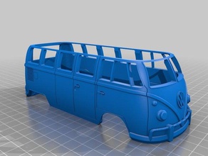 vw kombi bus öffnen hobby openz 3d print model - Mito3D