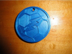 soccer keychain keychains 3d print model - Mito3D