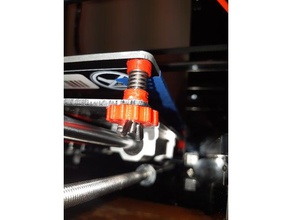 heißen Bett Ebene mit Stellrad 3d Drucker Teile anet a6 mods upgrade 3d print model - Mito3D