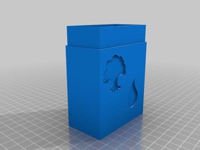 blu verde deck box giochi personalizzato 3d print model - Mito3D