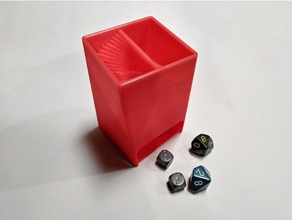 dice tower wide mouth spiral taper tapered twisted 3d print model - Mito3D