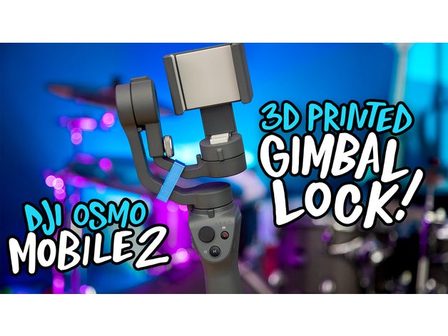 dji osmo mobile gimbal lock téléphone 3D print model - Mito3D