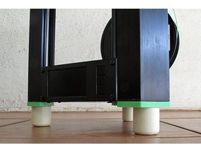 monoprice delta mini leg plate adding rubber legs 3d printer accessories 3d print model - Mito3D