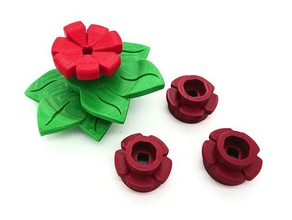 new big flower parts lego style fully playable toys games brick compatible decoration fun giant gift kids 3d print model - Mito3D