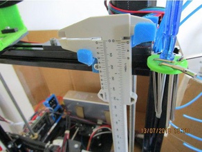 holders 3d printer hand tools 2020 rail accessories extrusion mount caliper holder organizer 3d print model - Mito3D