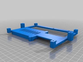 holder screen raspberry automotive 3d print model - Mito3D