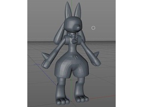 pokemon lucario los juguetes juegos figura 3d print model - Mito3D