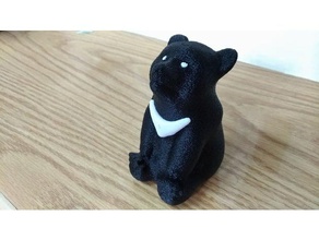 taiwan black bear animals bearing 3d print model - Mito3D