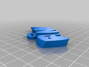 fanny llavero llaveros personalizado 3d print model - Mito3D