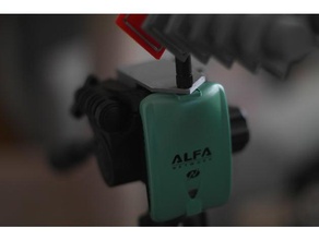 alfa awus036nh tripod mount quick release version tool holders boxes adapter wifi 3d print model - Mito3D