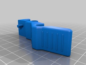 reinforced extended magazine release nerf rayven toys games 3d print model - Mito3D