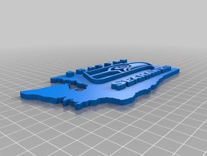 seattle seahawks wstate hobby 3d print model - Mito3D