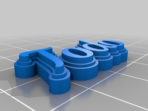 todo kabak Anahtarlık özelleştirilmiş 3d print model - Mito3D