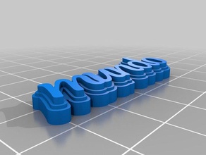 mundo zucchini Schlüsselanhänger angepasst 3d print model - Mito3D