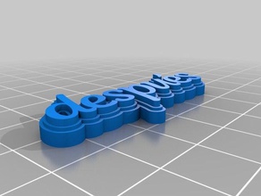despu&eacutes de abobrinha chaveiros personalizado 3d print model - Mito3D