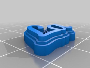 kabak Anahtarlık özelleştirilmiş 3d print model - Mito3D