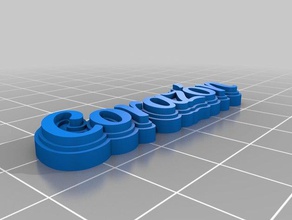 coraz&oacuten kabak Anahtarlık özelleştirilmiş 3d print model - Mito3D