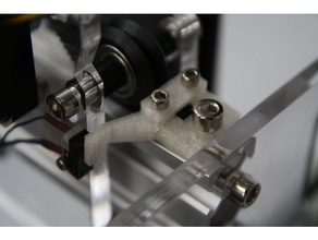 eleksmaker cnc laser belt tensor endstop arm parts 3d print model - Mito3D