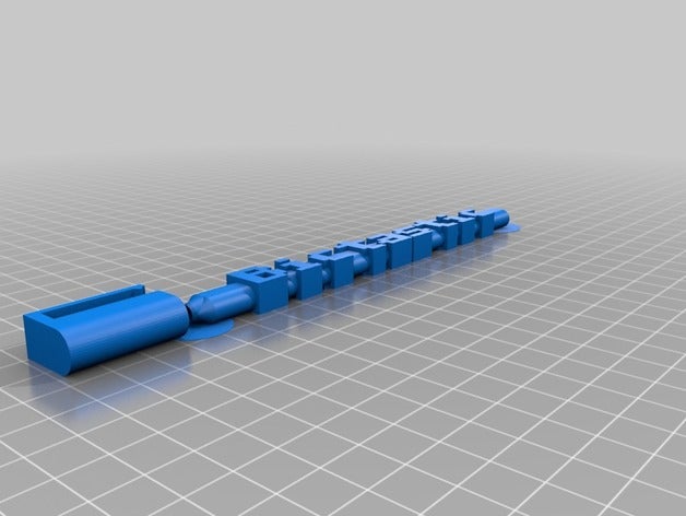 dr lara bıc kelime kalem ofis özelleştirilmiş 3D print model - Mito3D