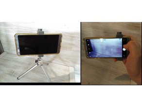 telefono impugnatura della fotocamera mobile 3d print model - Mito3D