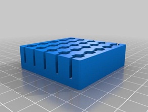 my customized hex bit holder tool holders boxes 3d print model - Mito3D