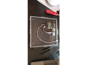 smartmatrix picture frame bracket electronics 3d print model - Mito3D