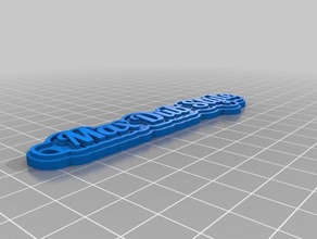 max dub style Schlüsselanhänger angepasst 3d print model - Mito3D