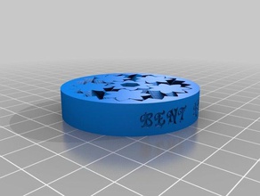 my customized emmets gear bearing withtext mechanical toys 3d print model - Mito3D
