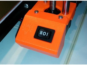 prusa interruptor de la luz del cuadro 3d impresora accesorios led alimentación i3 3d print model - Mito3D