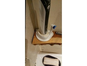 spazzolino da denti titolare vassoio bagno a goccia elettrico oral-b stand 3d print model - Mito3D