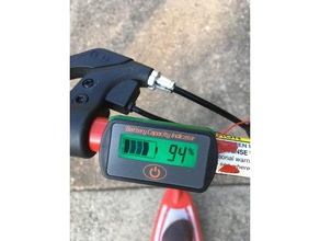 indicatore livello carburante monte rasoio elettrico scooter giocattolo gioco accessori batteria 3d print model - Mito3D