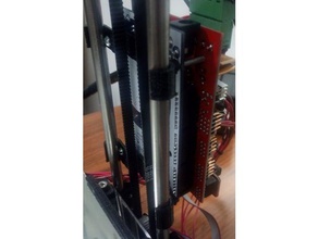 parametric delta bar clamps 3d printer parts electronics mount openscad ramps reprap rostock mini 3d print model - Mito3D