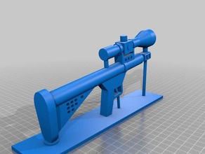 sfg 50 floor 3d printing gun sniper rifle 3d print model - Mito3D