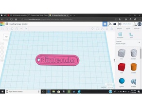 remix nintendo logo keychain 3d printing keychains retro 3d print model - Mito3D